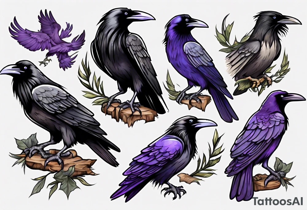 Ravens tattoo idea