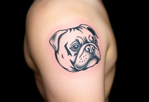 Lucha libre pug tattoo idea