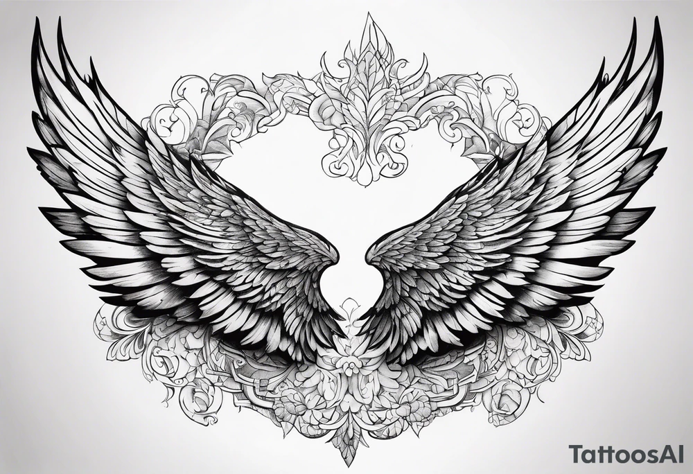 wings tattoo idea