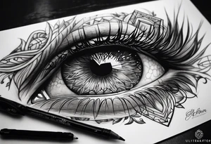 eye forearm tattoo tattoo idea
