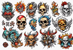 1980 cartoon compilation tattoo idea