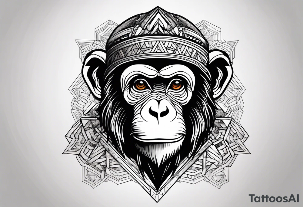 monkey tattoo idea
