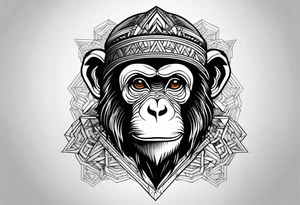 monkey tattoo idea