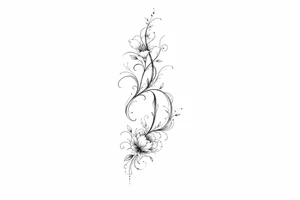 do a j and d but where u cannot see them easily tattoo idea