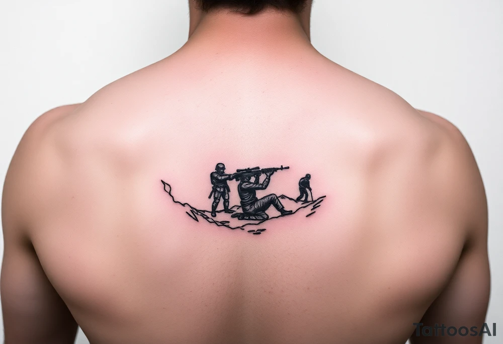 dark battlefield tattoo idea