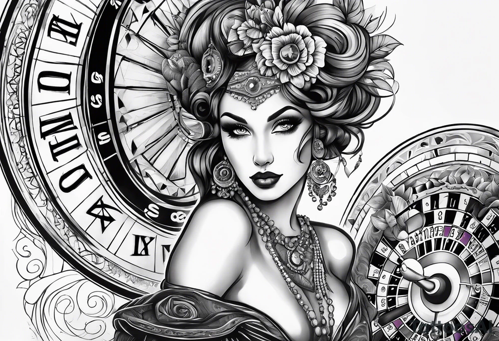 Roulette tattoo idea