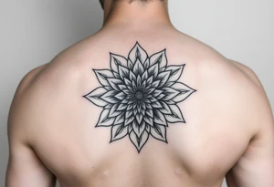 Dahlia mandala tattoo idea