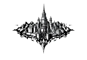 city of 
Atlantis tattoo idea