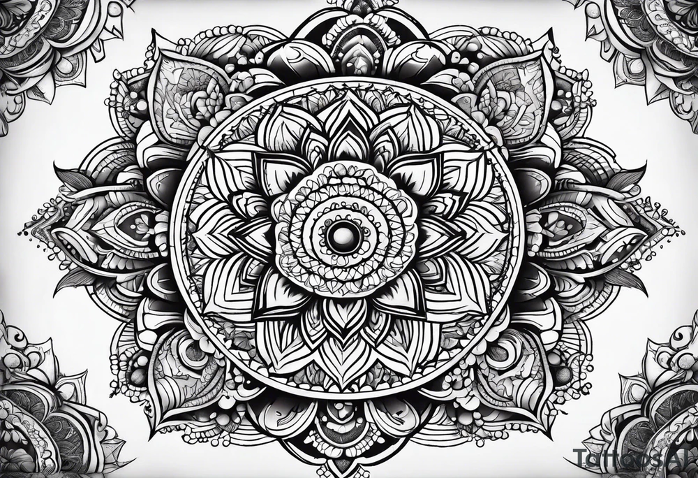 mandala tatto tattoo idea
