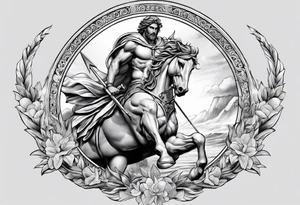 achilles the greek god tattoo idea