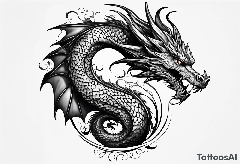 dragon tattoo idea
