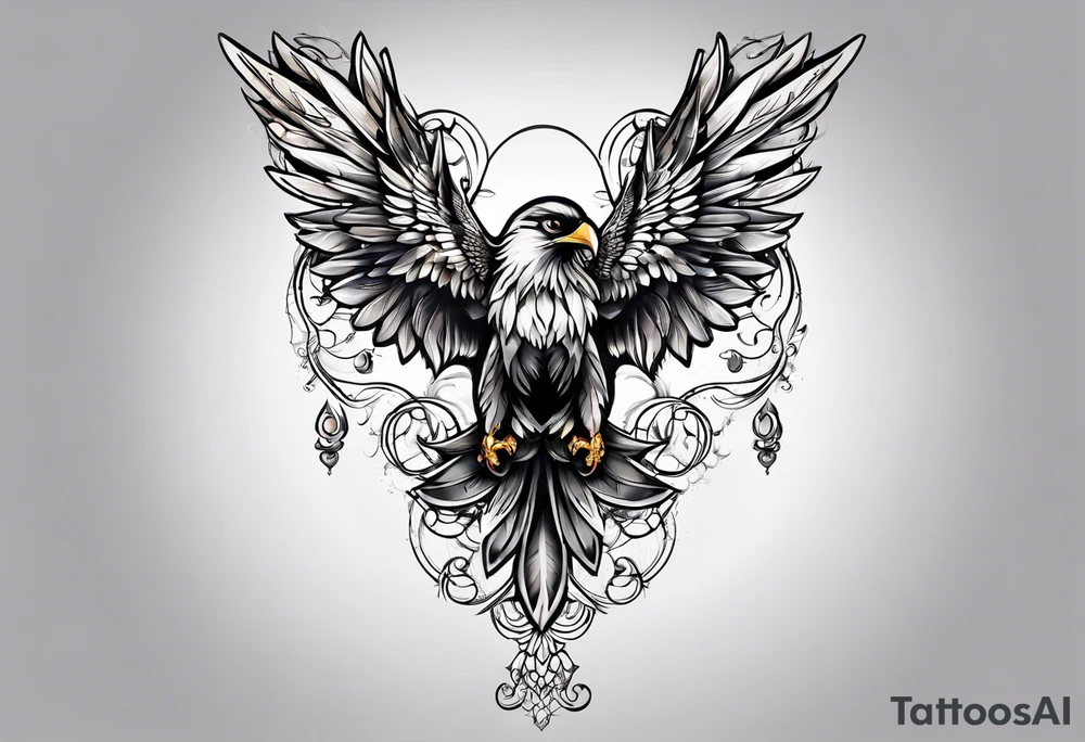 Wind beneath my wings tattoo idea
