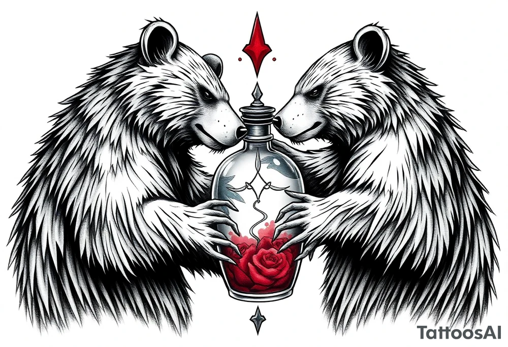 Loveless 
 death bringer bears poison bottle tattoo idea