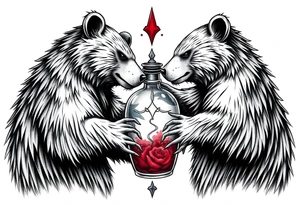 Loveless 
 death bringer bears poison bottle tattoo idea