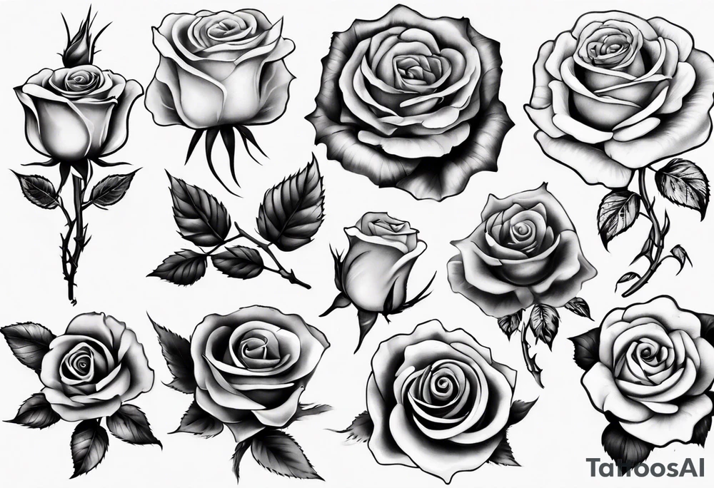 Rose tattoo idea