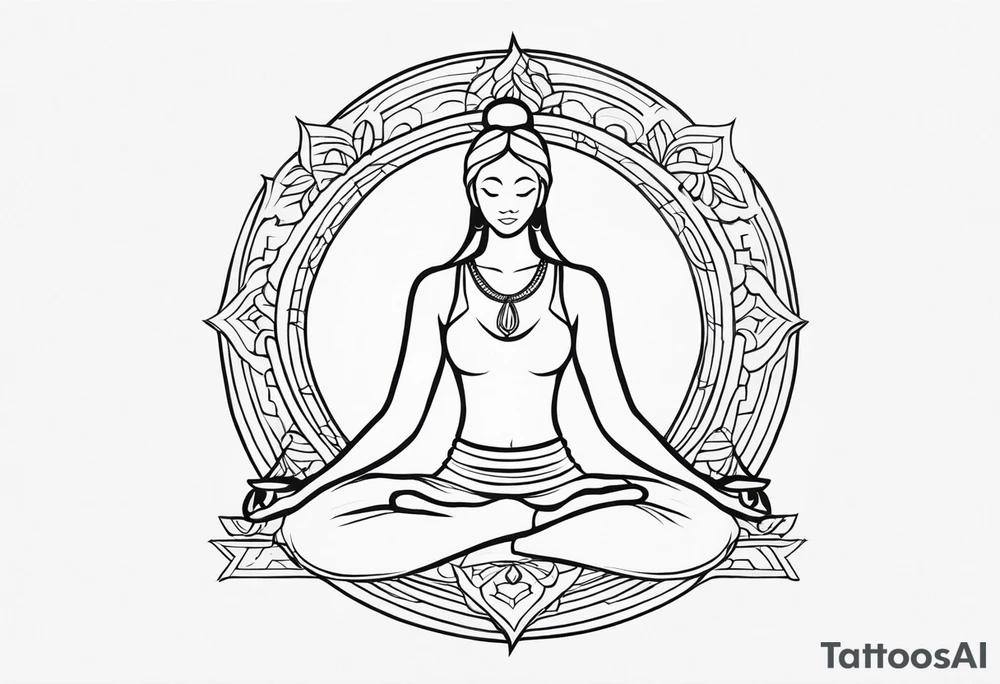 yoga tattoo idea