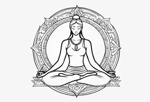 yoga tattoo idea