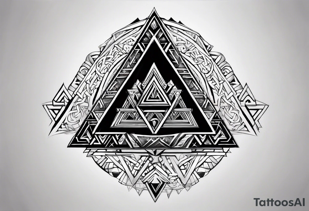 Valknut nordic tattoo idea