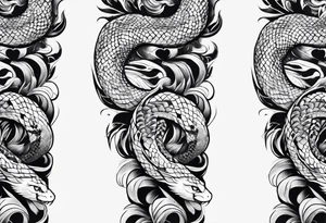 snake arm sleeve tattoo tattoo idea