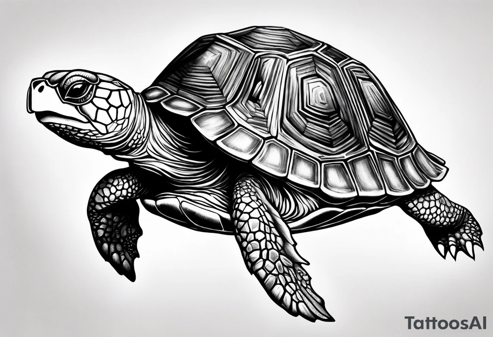 turtle rabbit tattoo idea