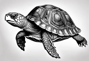 turtle rabbit tattoo idea