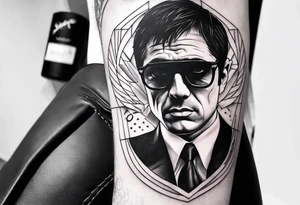 scarface sleeve tattoo for men
The world is yours tattoo idea