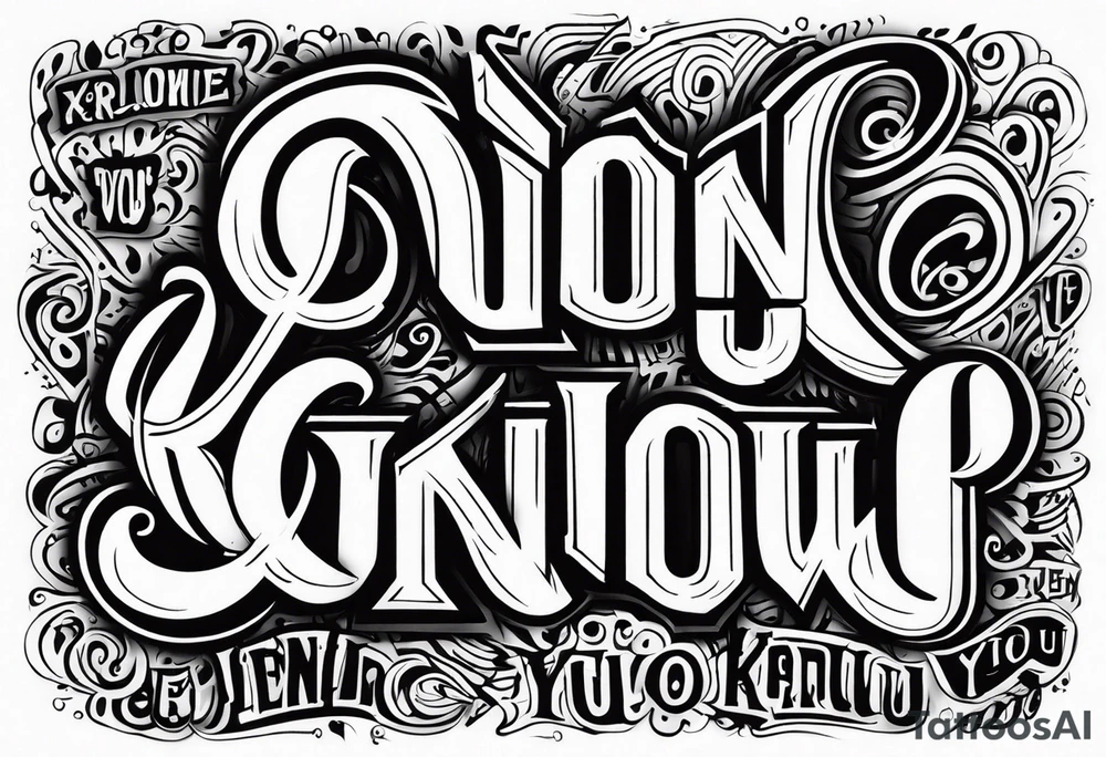 If only you knew tattoo idea