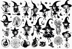 witch tattoo idea
