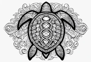 Turtle Polynesian, tribal tattoo tattoo idea