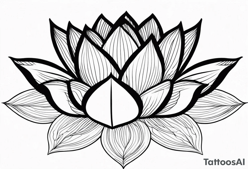 floating lotus flowers tattoo idea