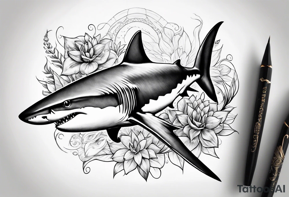 Shark tattoo idea