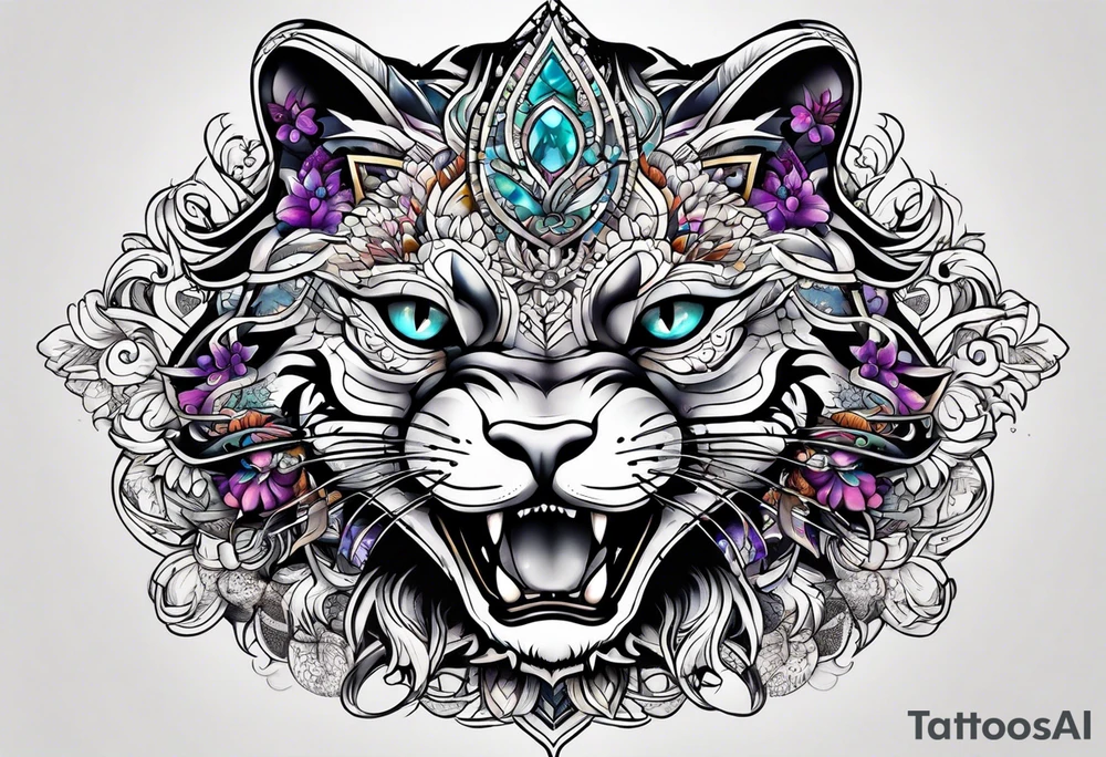small Cheshire full body tattoo idea
