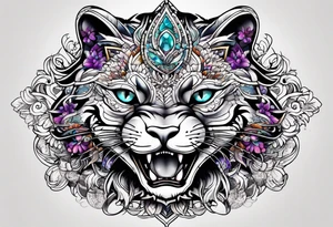 small Cheshire full body tattoo idea