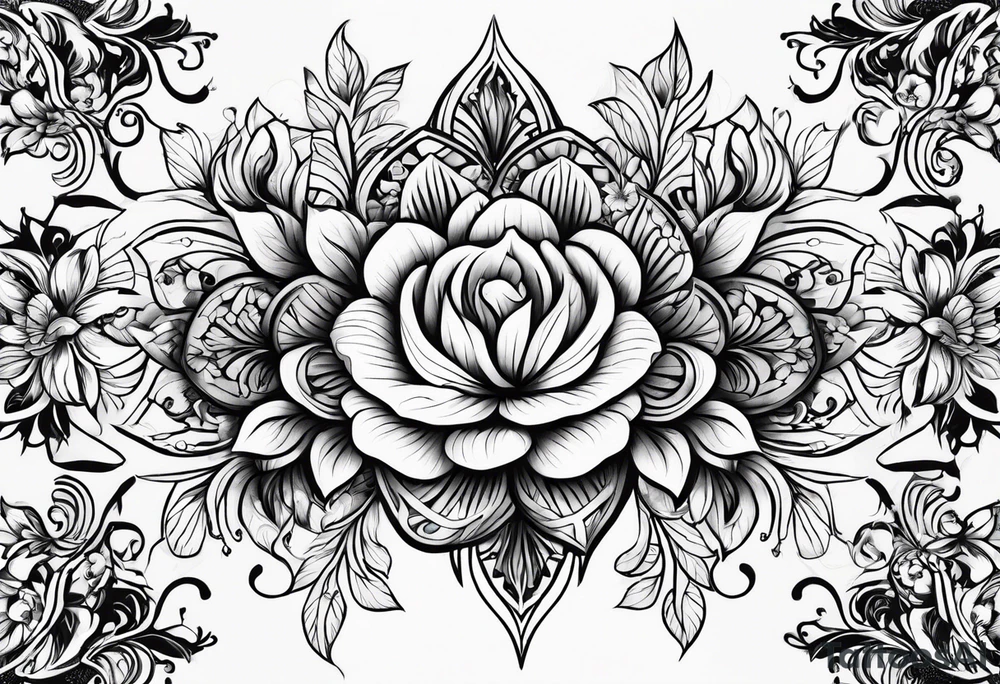 flower tattoo idea