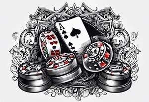 bet on me, gambling tattoo idea