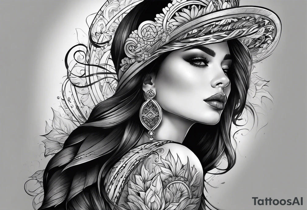 cool modern sleave on right arm tattoo idea