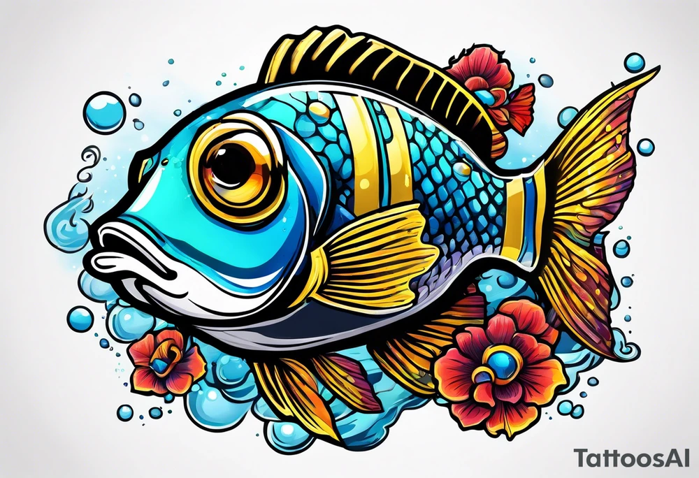 Scuba dive tattoo idea