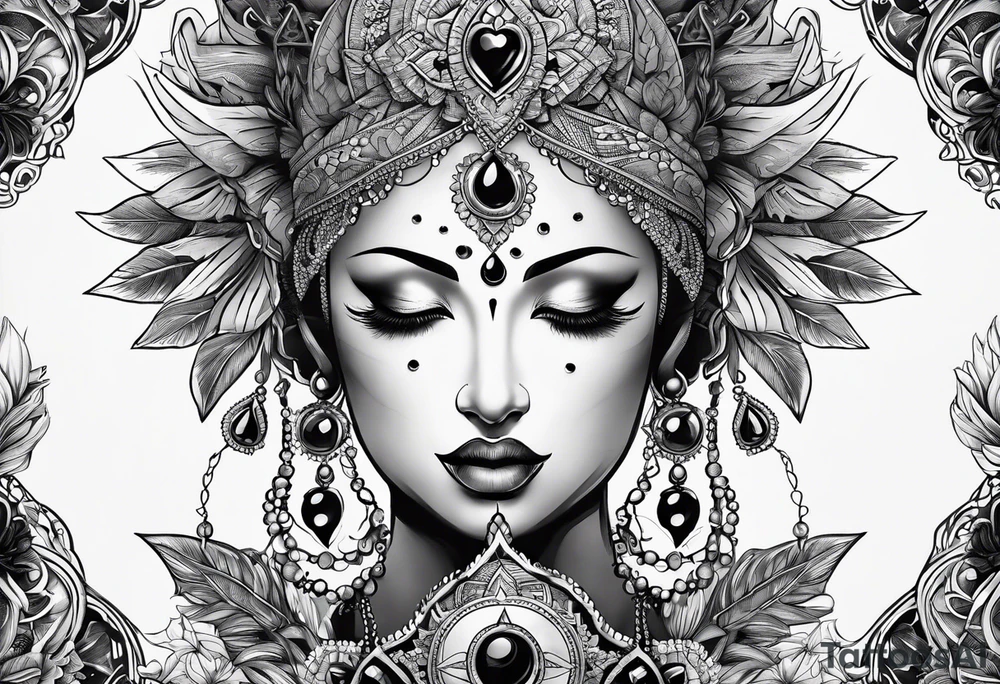 Heart chakra tattoo idea