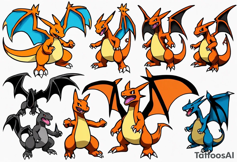 Charizard Pokemon tattoo idea