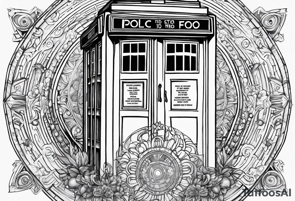 Doctor who tardis tattoo idea