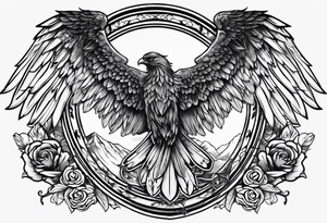 shield maiden wings tattoo idea