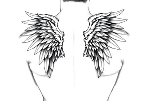 Angel tattoo tattoo idea