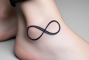 infinity symbol with mum in it tattoo idea