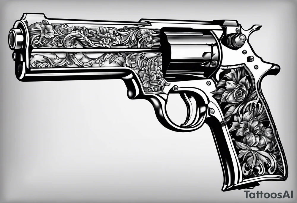 Guns money tattoo idea