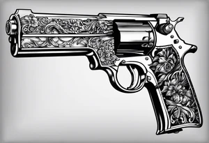Guns money tattoo idea