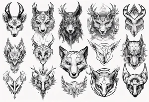 cybersigilism animals tattoo idea