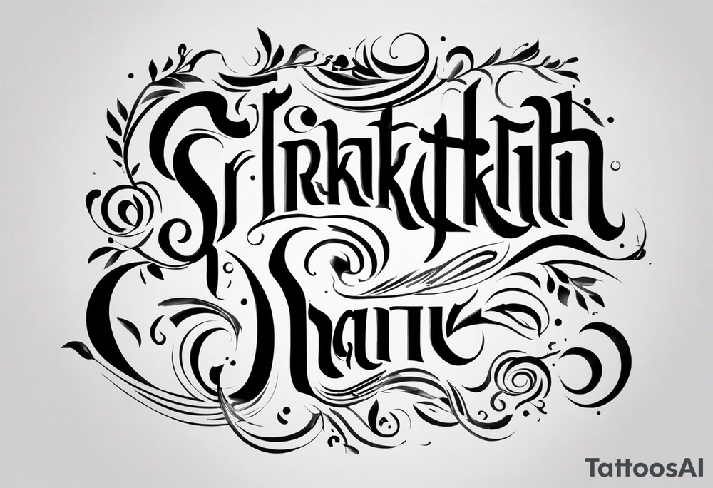 Srikanth name tattoo idea