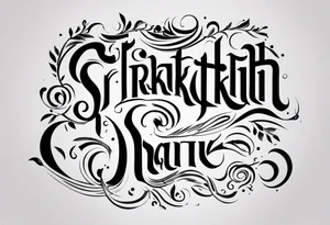 Srikanth name tattoo idea