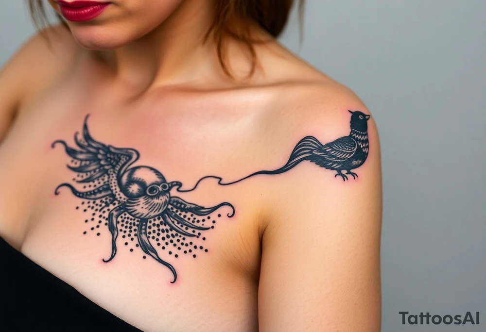 uma tatuagem que expresse a filosofia do bem e do mal tattoo idea