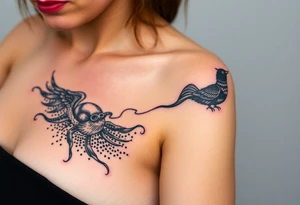 uma tatuagem que expresse a filosofia do bem e do mal tattoo idea